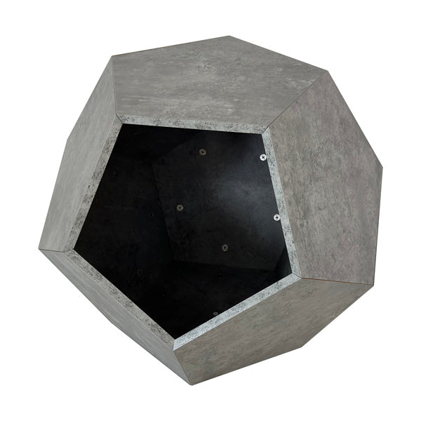 25.98 inch modern cement gray pet furniture cat rack side table made of durable MDF with cozy nest hole, sturdy design supporting up to 165 lbs, easy to assemble and clean