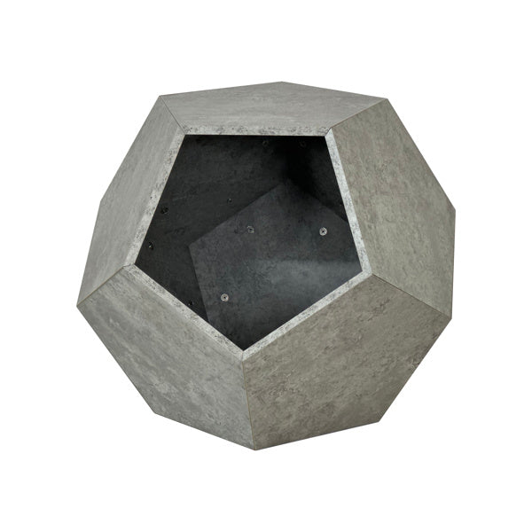25.98 inch modern cement gray pet furniture cat rack side table made of durable MDF with cozy nest hole, sturdy design supporting up to 165 lbs, easy to assemble and clean