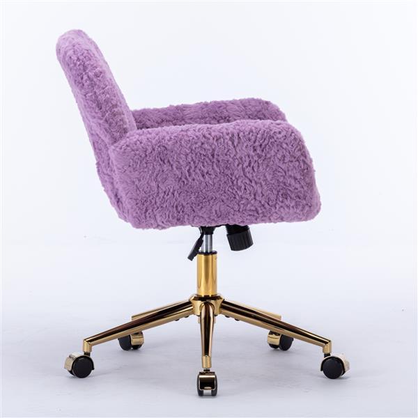 Modern office chair with soft artificial alpaca wool upholstery, wide and deep seat, 40° reclining backrest, and sturdy 320 mm base—designed for comfort in work, study, or lounge settings.