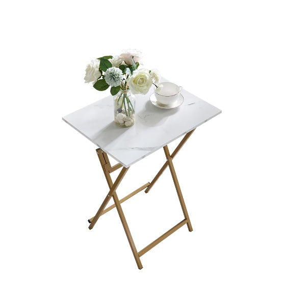 2-piece folding TV tray table set for snacks, laptops, or casual dining – portable, compact, and space-saving design