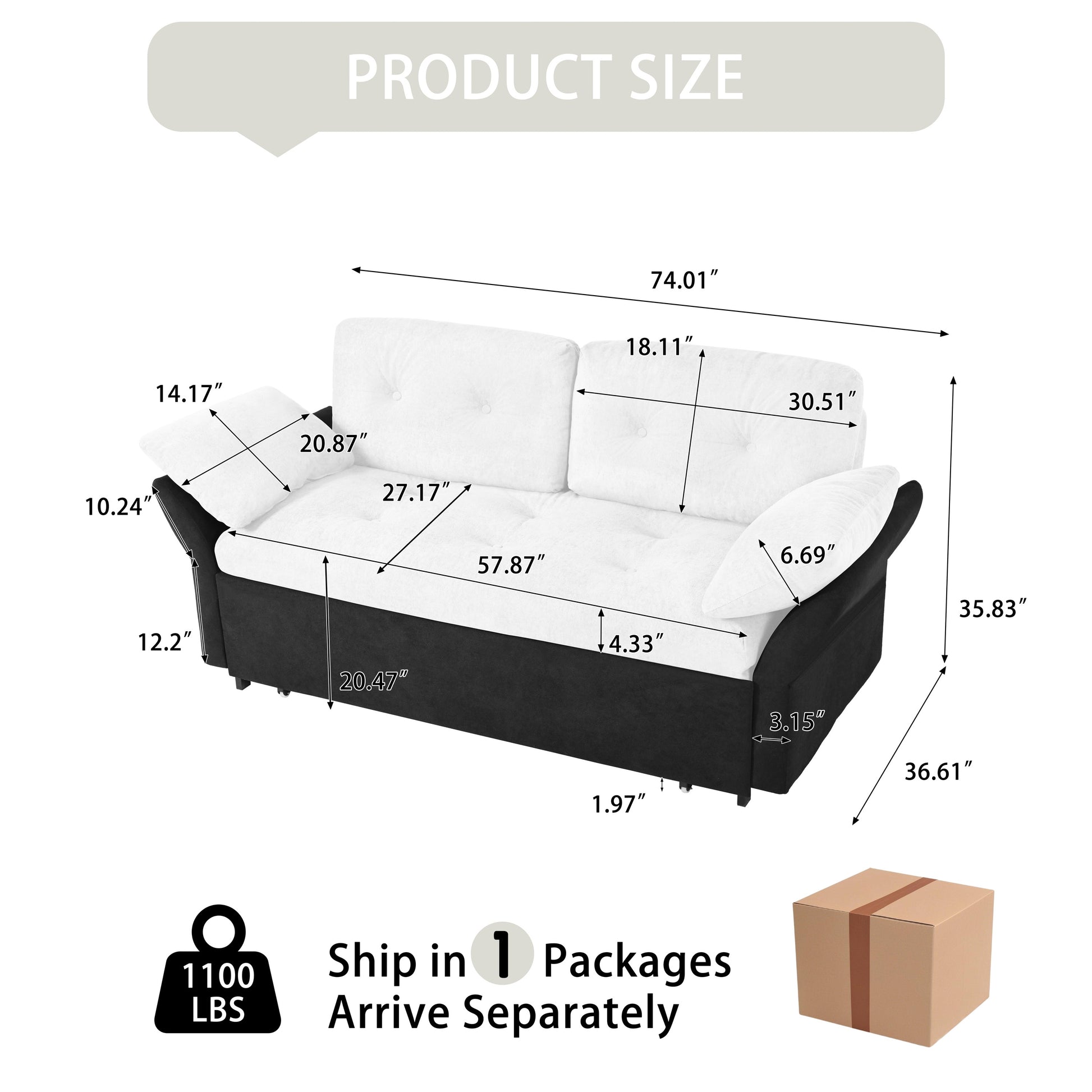 Multifunctional retractable sofa bed for living room use, featuring adjustable design for sitting, lounging, or sleeping, with modern upholstery and space-saving functionality.