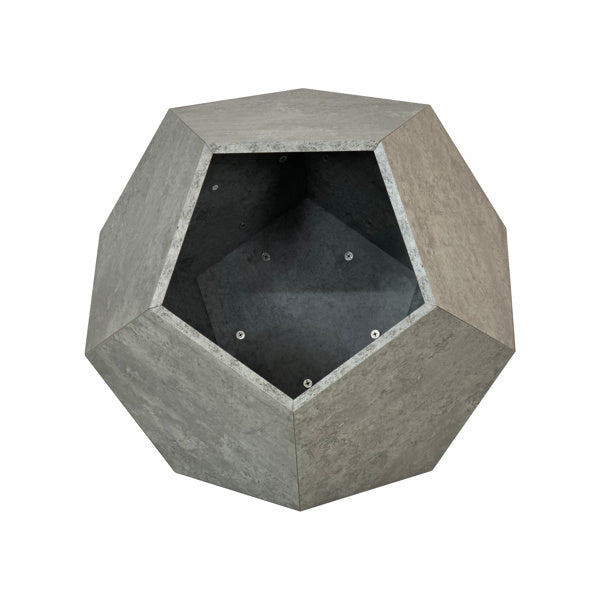 25.98 inch modern cement gray pet furniture cat rack side table made of durable MDF with cozy nest hole, sturdy design supporting up to 165 lbs, easy to assemble and clean