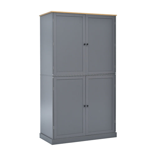 Freestanding Kitchen Pantry Cabinet, 40.2" W x 20" D x 71.3" H – Large Storage Cabinet by Welfel