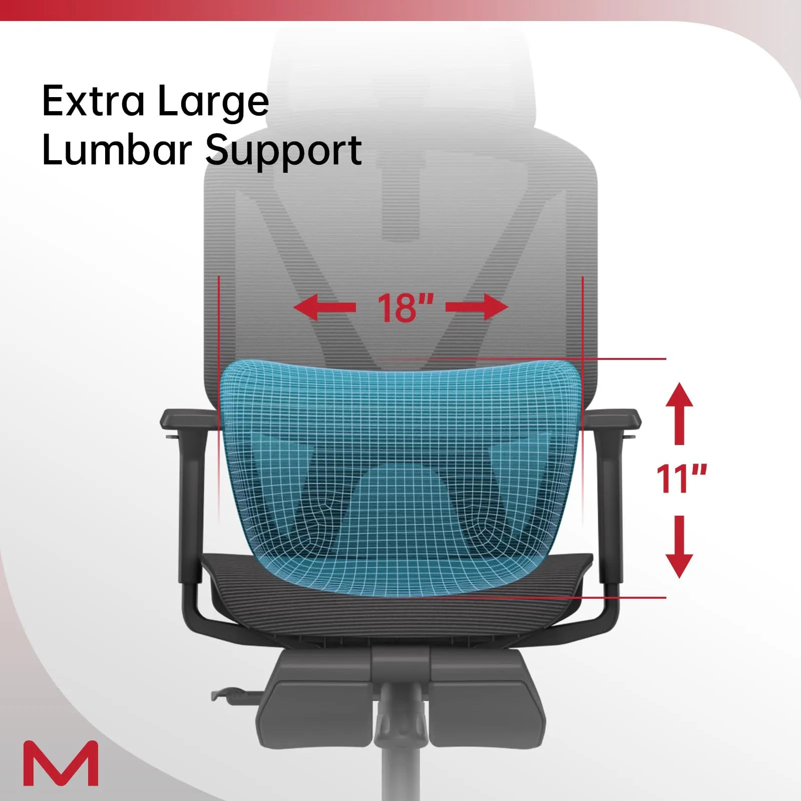 High-back ergonomic black office chair with adaptive lumbar support, fully adjustable 3D armrests, reclining mechanism, 3D headrest, retractable footrest, and sturdy metal mesh frame supporting up to 300 lbs