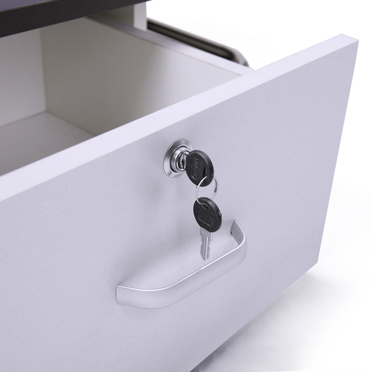 Wall-Mounted Barber Station | Modern Salon Table with Storage