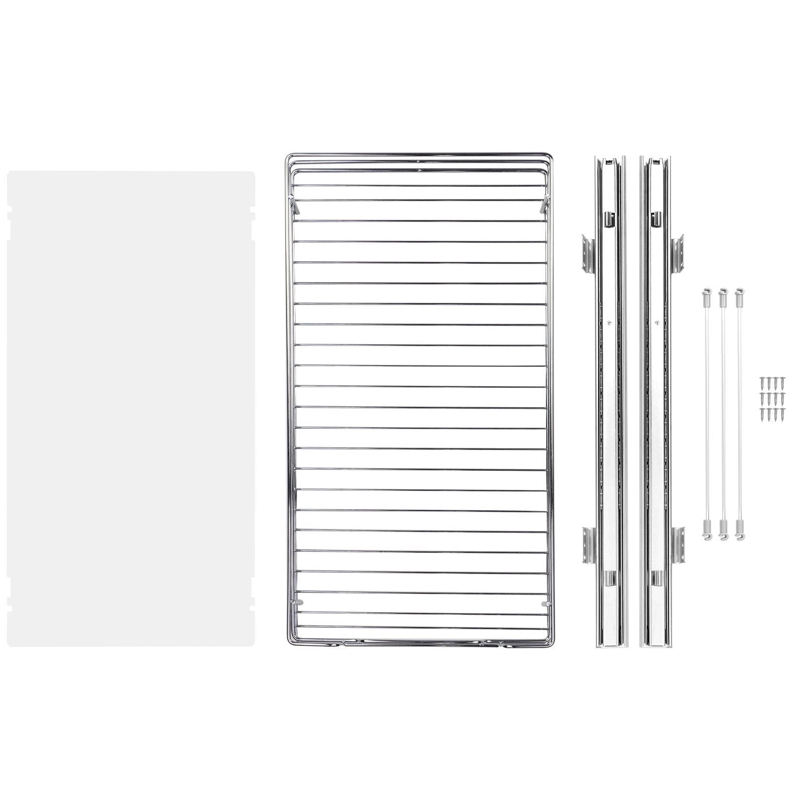 VEVOR heavy-duty pull-out cabinet organizer with smooth slide-out drawer, durable metal construction, ideal for kitchen or bathroom storage and space optimization